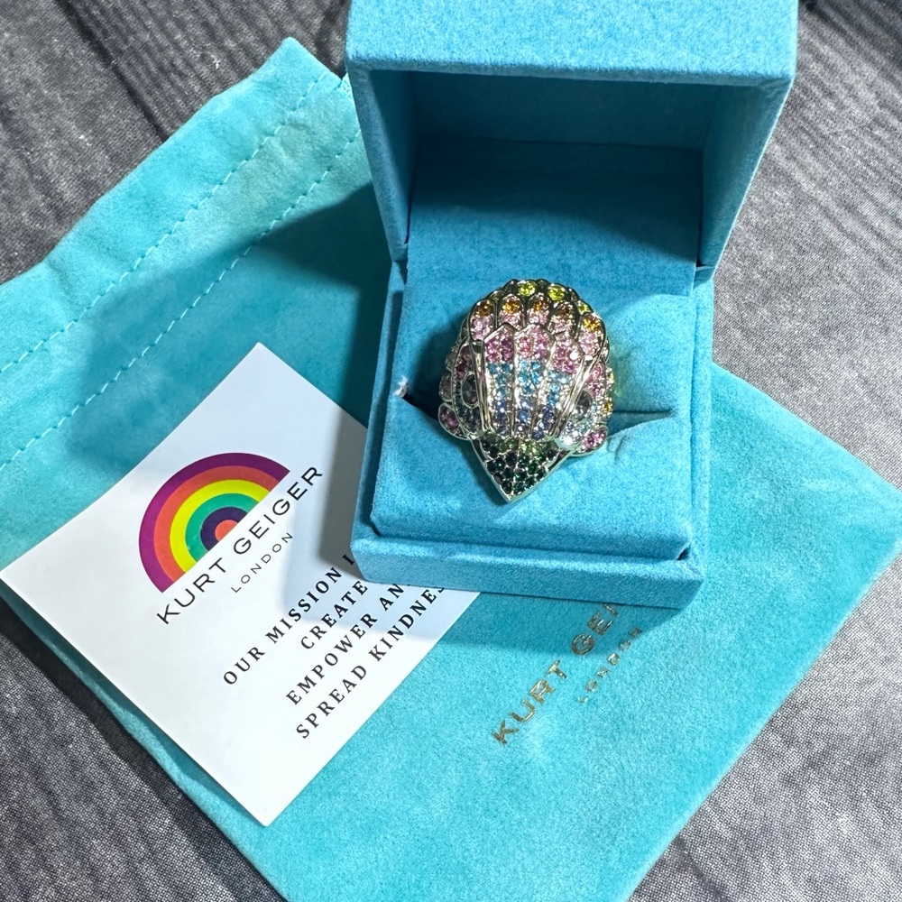 Kurt Geiger London Crystal Eagle Ring NWT